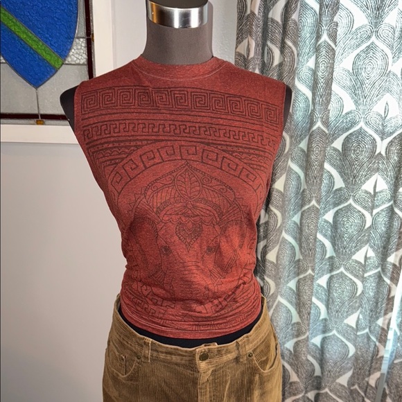 Title Unknown Sleeveless Bohemian T Shirt - Picture 1 of 8